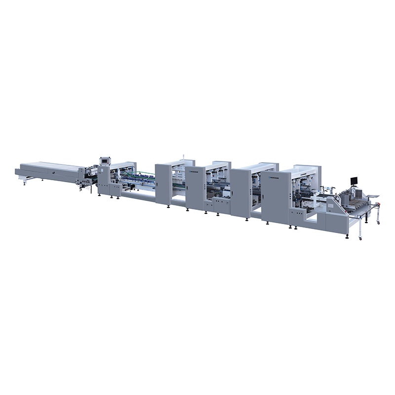 Machine de gluer de dossier automatique 4 et 6 d'angle